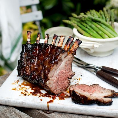 Sticky rack of lamb-mint-summer recipes-woman and home