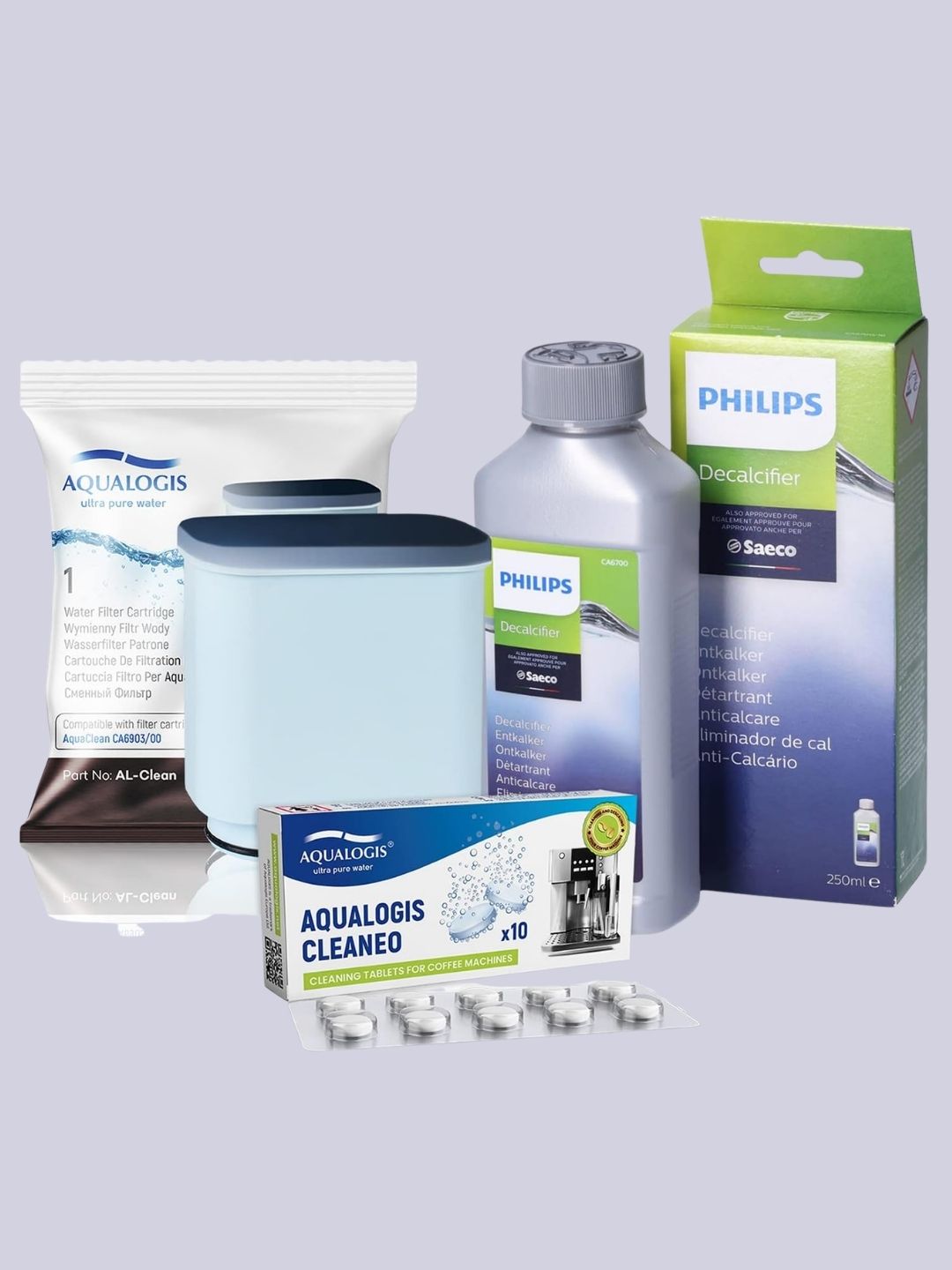 Philips, Set for Coffee Machine LatteGo, Genuine Descaler Philips