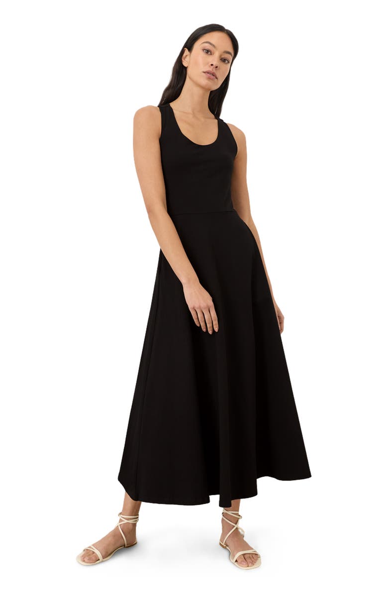 Fit &amp; Flare Open Back Maxi Dress Made With Organic Cotton