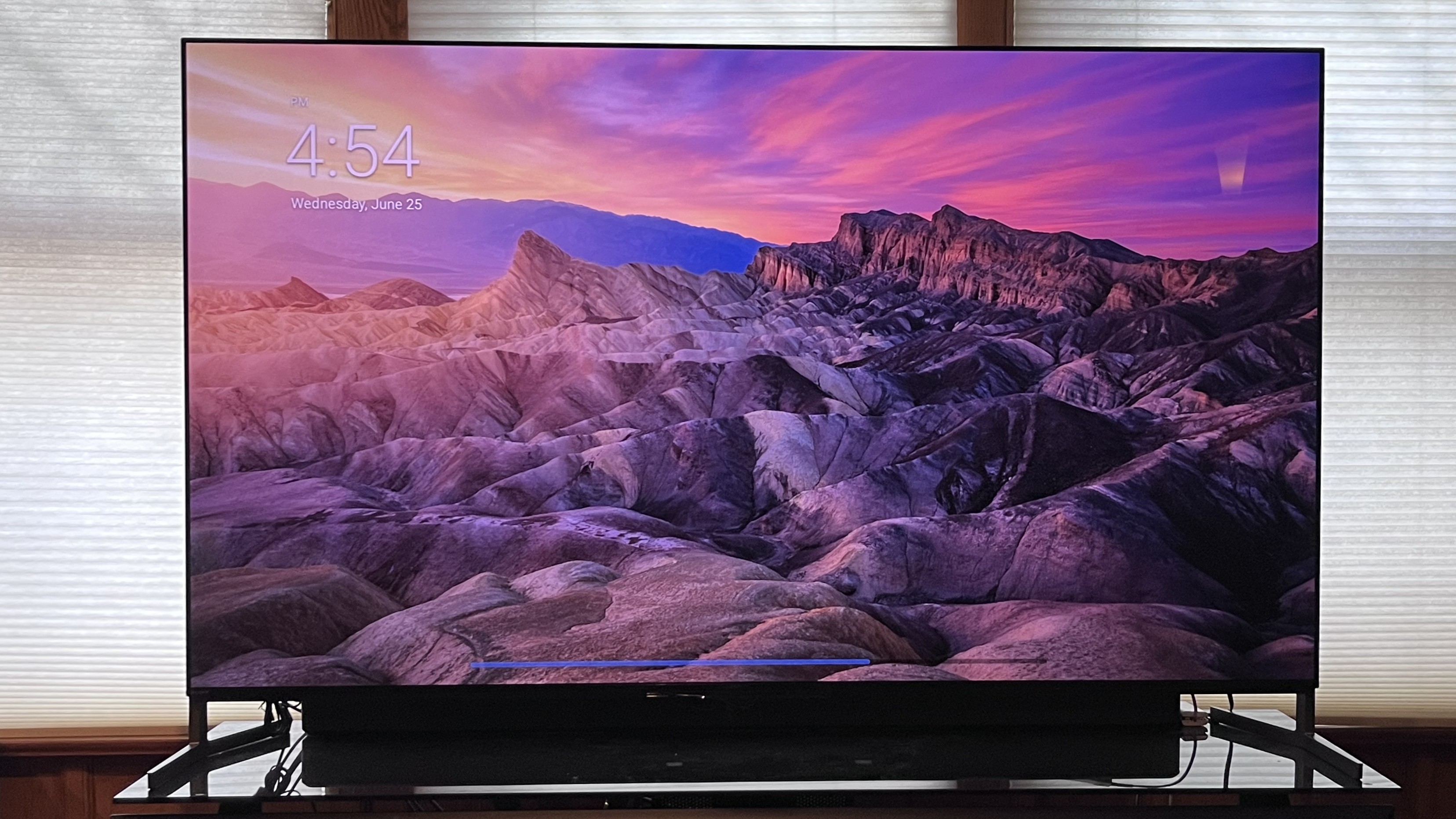 Sony Bravia 8 II showing image of landscape
