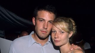 Gwyneth Paltrow and Ben Affleck at the premiere of Armageddon. 