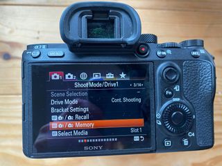 Sony A7 III memory recall