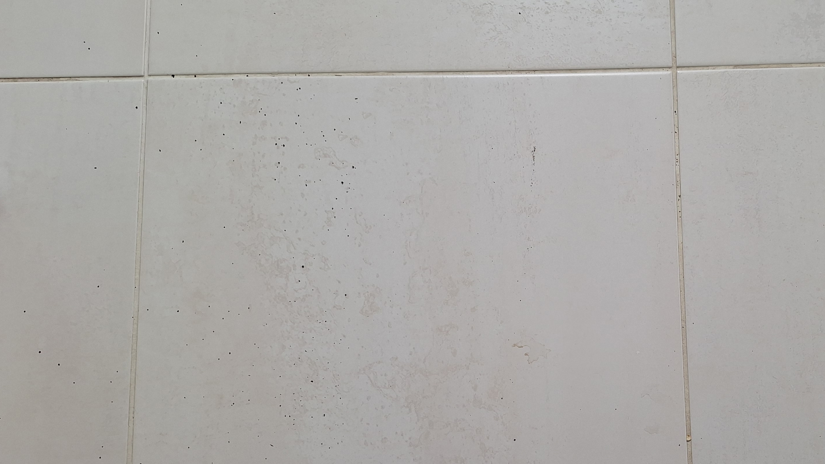 Tiled floor after one pass in Balanced suction mode