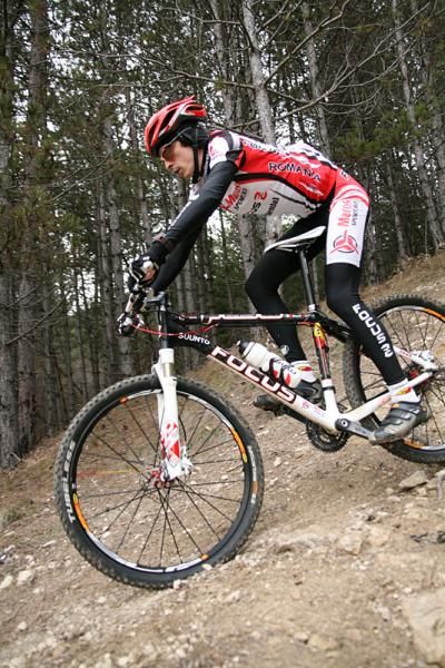 A rider readies himself for the Maros Bike XCO Cup.
