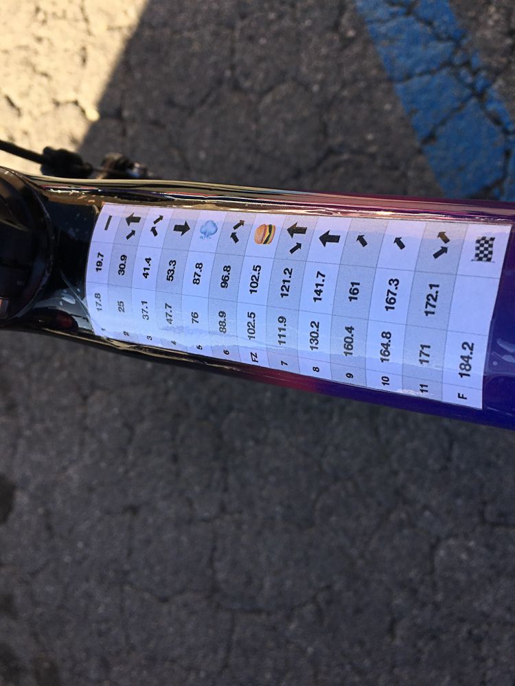The EF Education First race info seemed to include a stop for a burger