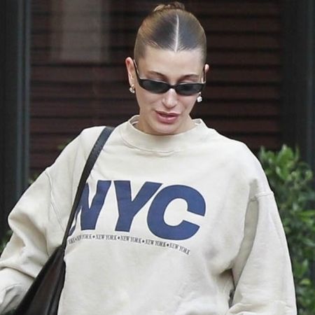 Hailey Bieber traded jeans and sneakers for the straight-leg denim trend and flip-flops
