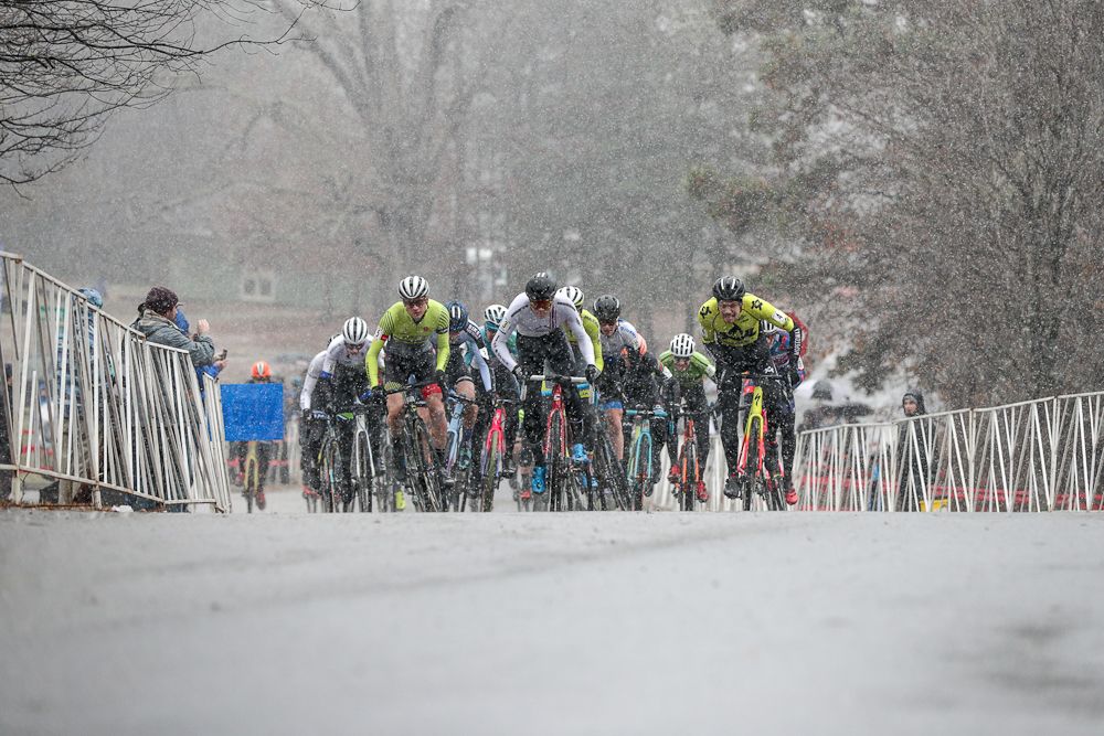 The men's start on the opening day at the North Carolina Grand Prix