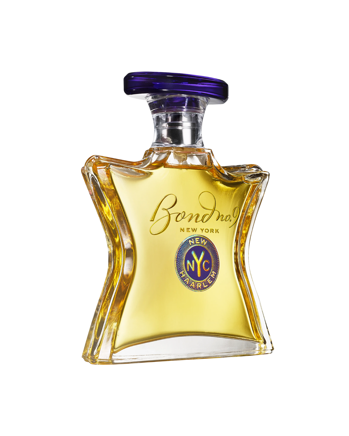 A bottle of Bond No. 9 New Haarlem perfume.