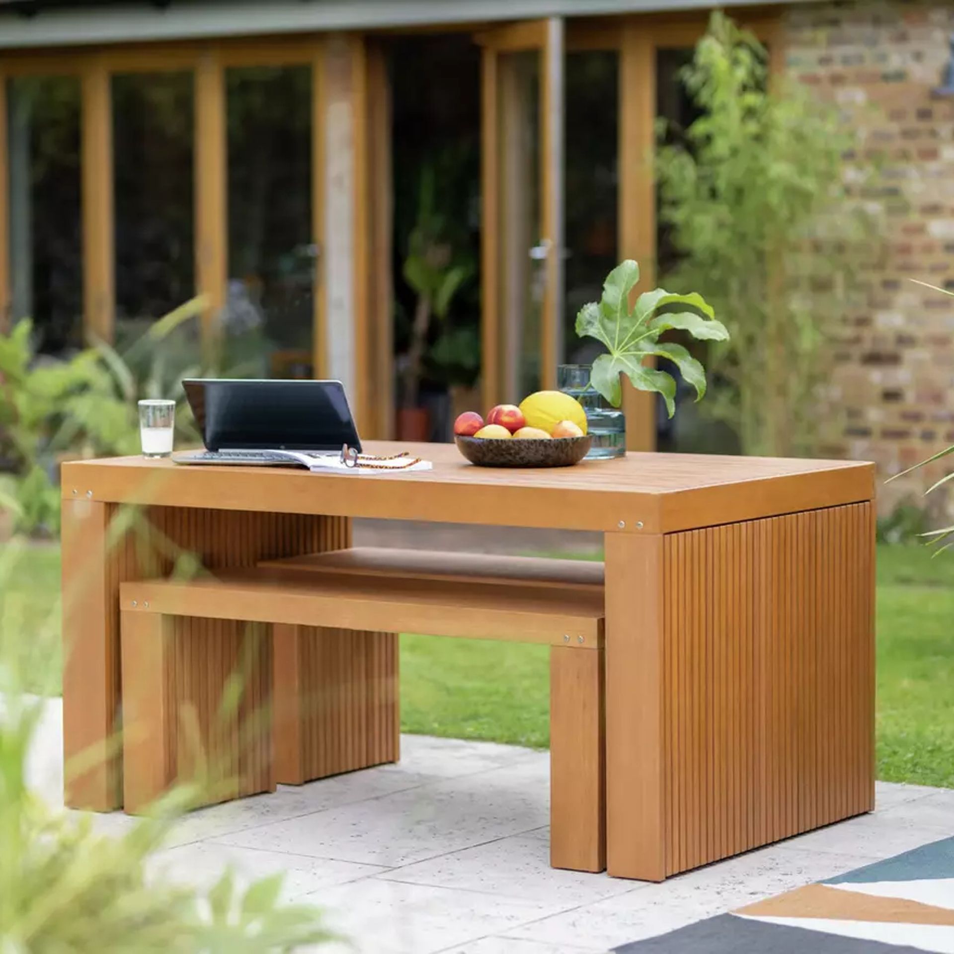 How to make a small outdoor dining space feel bigger | Ideal Home