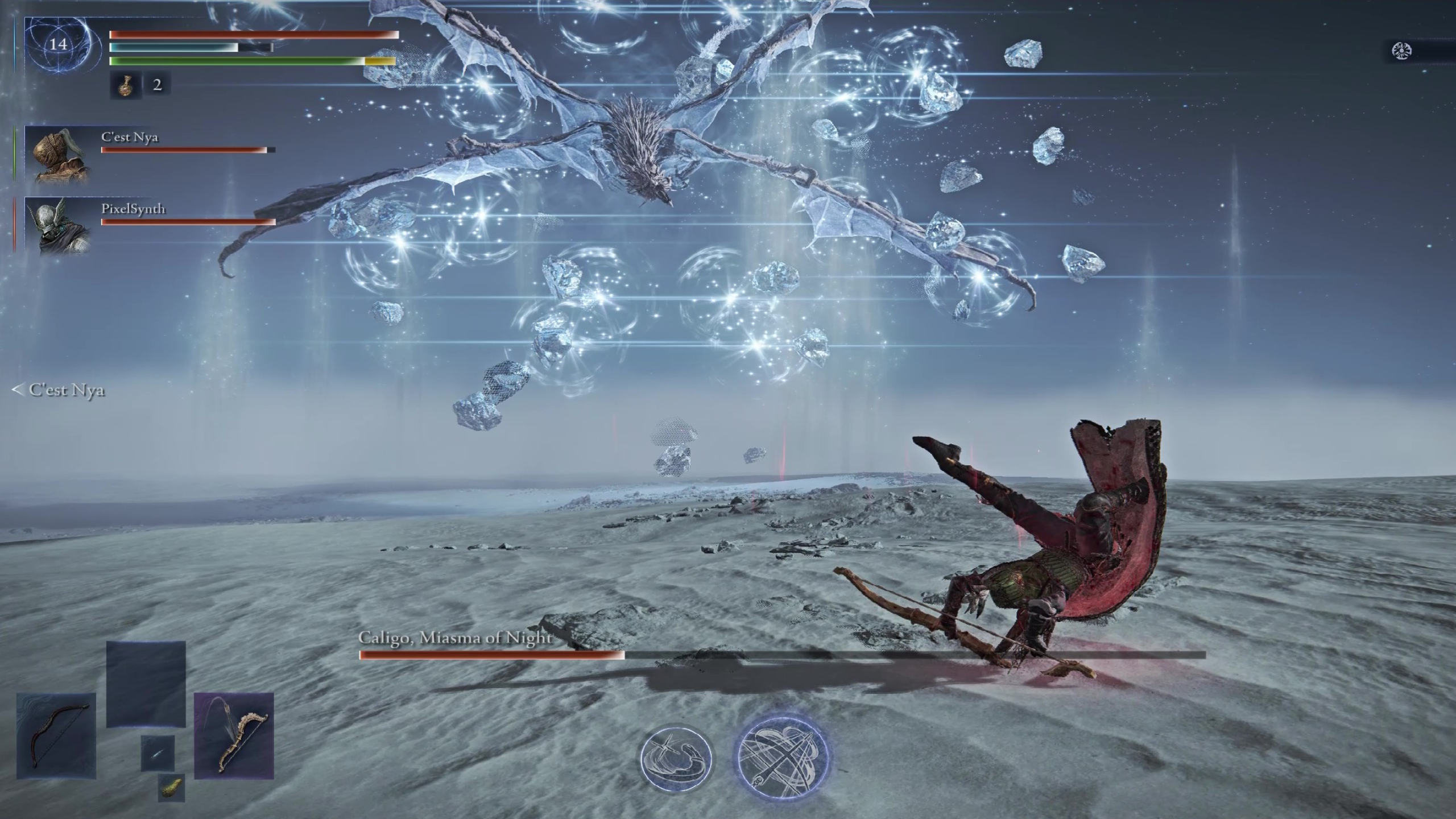 Elodon Rang Knight Tree Caligo Boss Guide: Caligo as an Irone mid dodge accused him of firing an ice bomb.