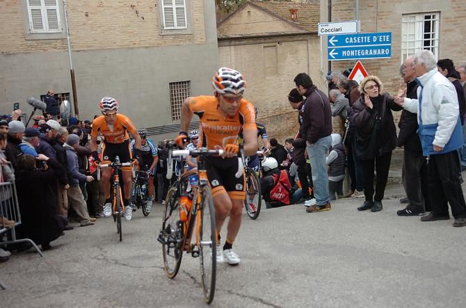 Robert Vrecer (Euskaltel) runs up the Sant'Elpidio a Mare