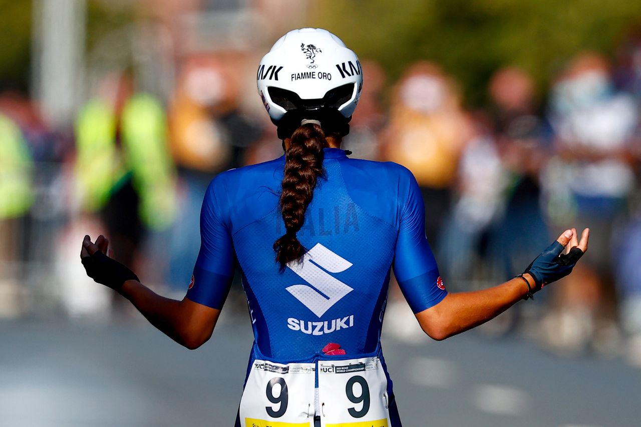 Elisa Balsamo (Italy) wins the elite women's title at the 2021 World Championships