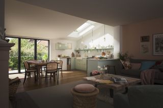 Bringing daylight into an extension