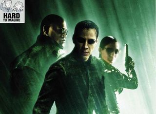 Still of Keanu Reeves, Laurence Fishburne and Carrie-Anne Moss in The Matrix Revolutions