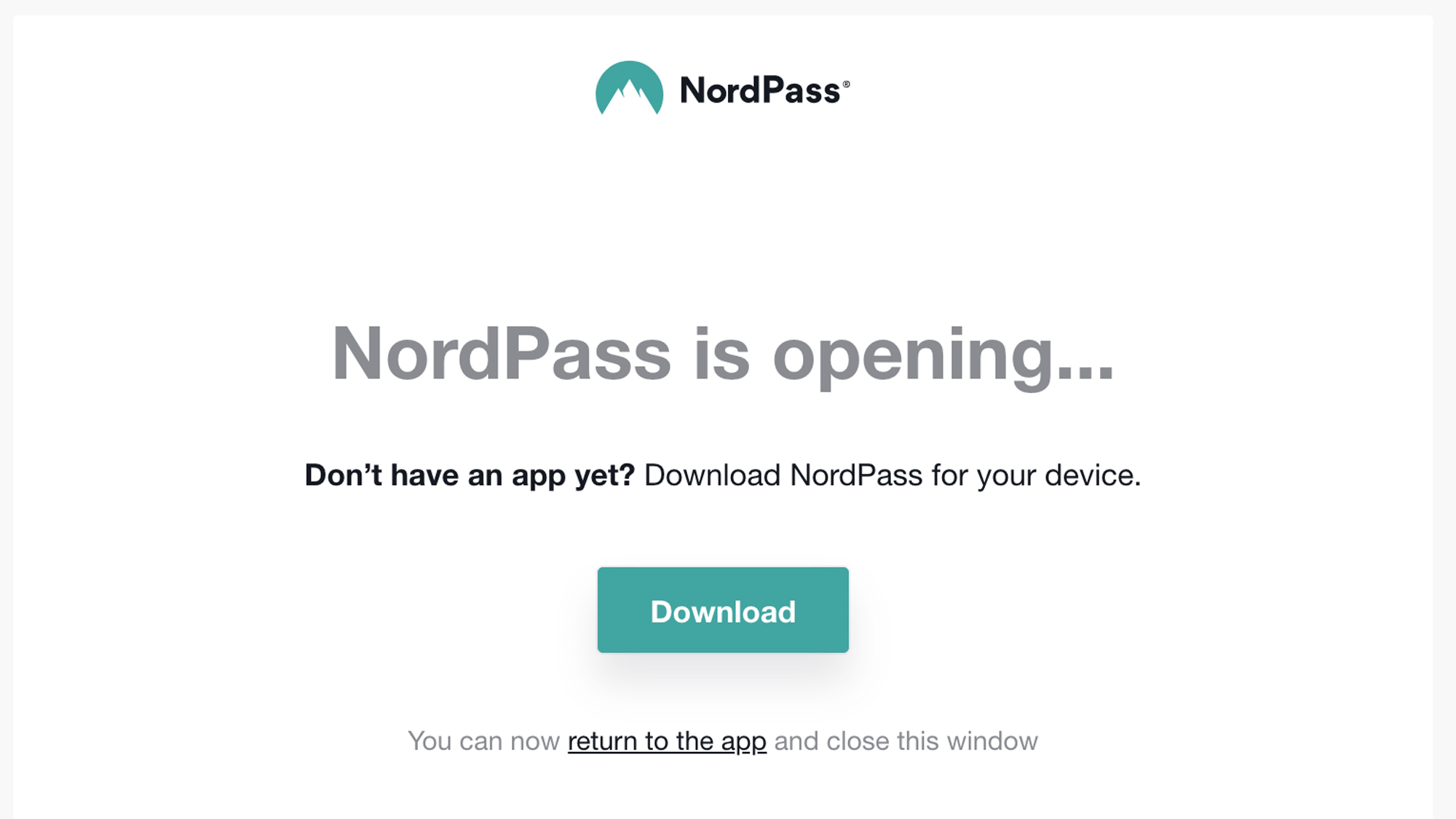 NordPass password manager account setup