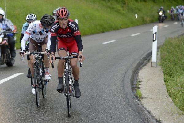 Greg Van Avermaet (BMC) and Martin Elmiger (AG2R - La Mondiale)