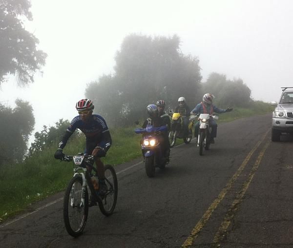 Dennis Porras with his motorcade