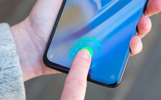 The OnePlus 6T, seen here, featured an in-screen fingerprint sensor — just like the OnePlus 7 Pro. (Credit: Tom's Guide)