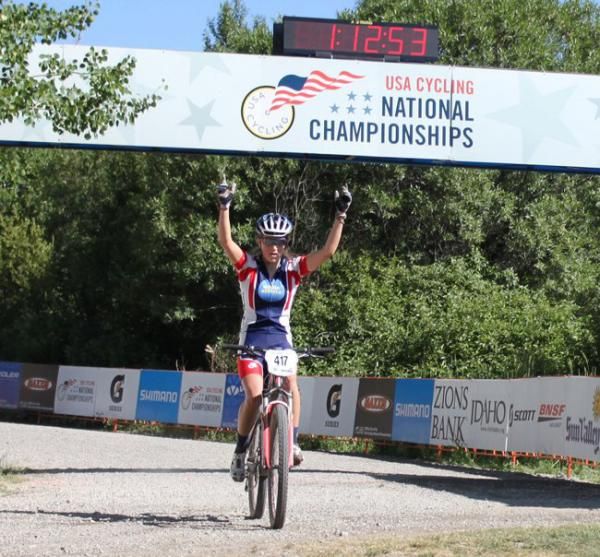 Kate Courtney wins the junior women's 15-16 cross country national championship