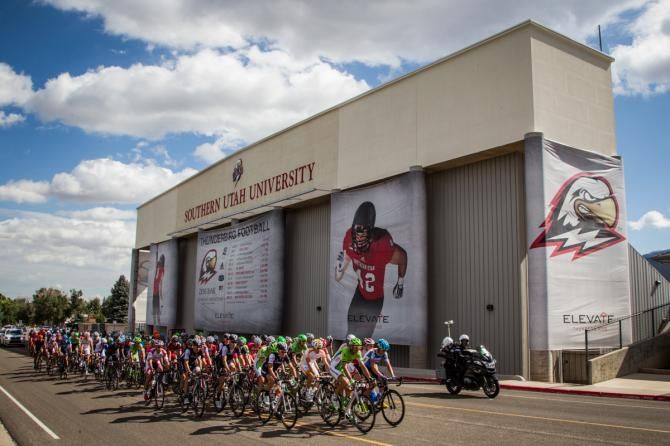 Today's race passed by Southern Utah University