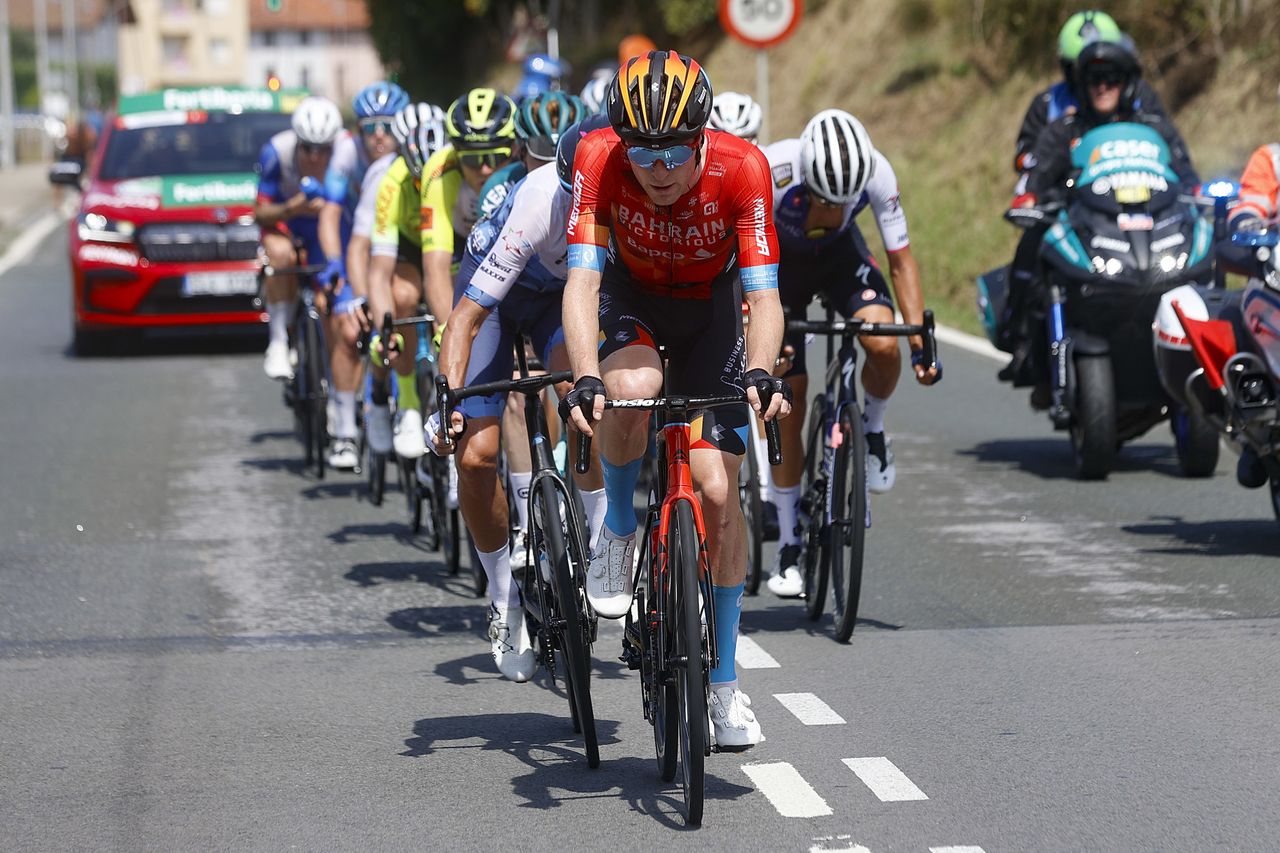 Vuelta Espana 2022 - 77th edition - 5th stage - Irun - Bilbao 187,2 km - 24/08/2022 - Fred Wright (GBR - Bahrain Victorious) - photo Luis Angel Gomez/SprintCyclingAgency&Acirc;&copy;2022