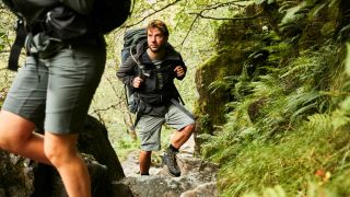 Hikers wearing Jack Wolfskin waterproof jackets