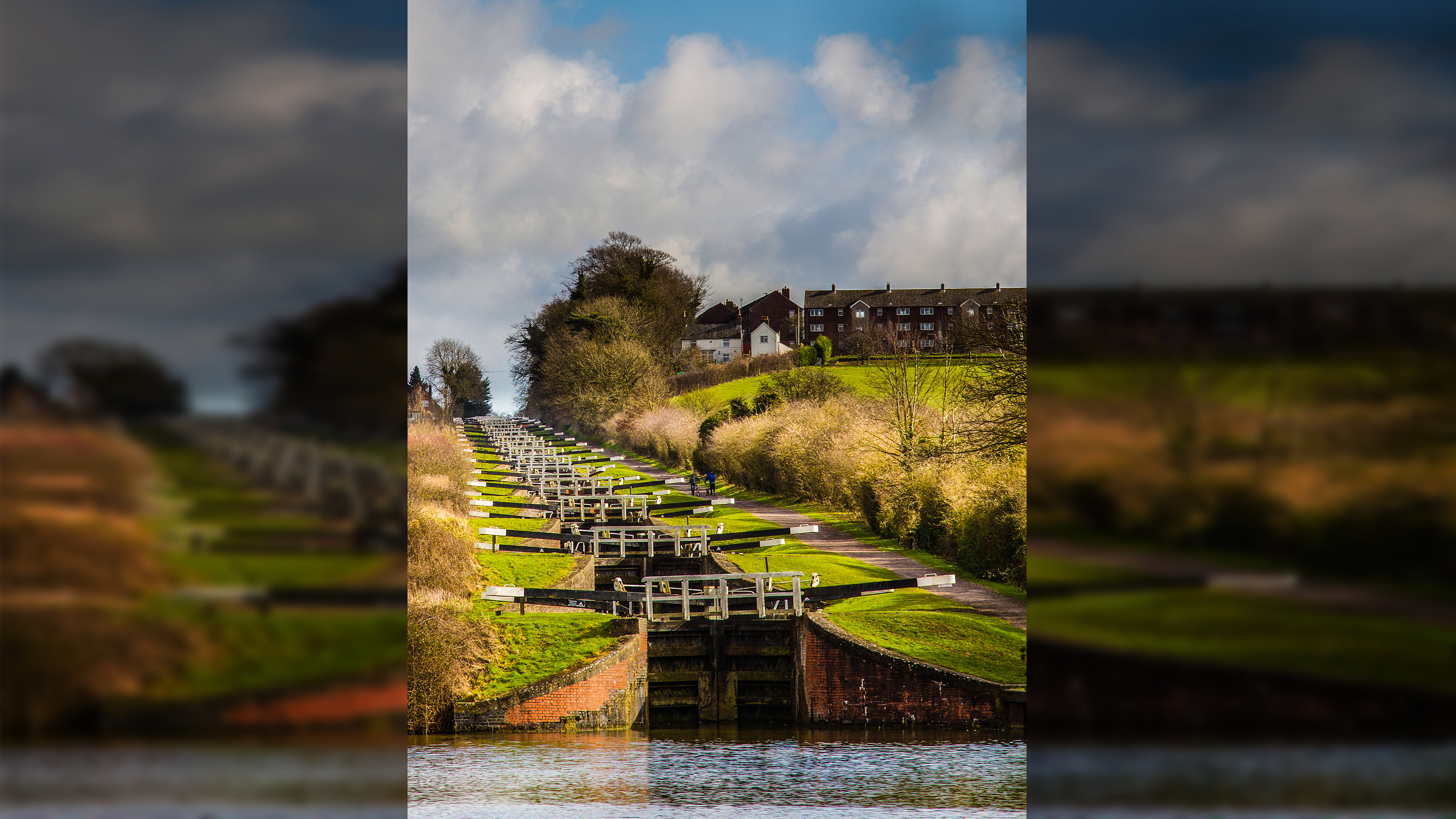 Look out for locks, especially when grouped together like this to get over an incline in the terrain