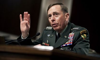Gen. David Petraeus, Obama's new commander in the Afghan war, says that the military won't be able to order soldiers out all at once.