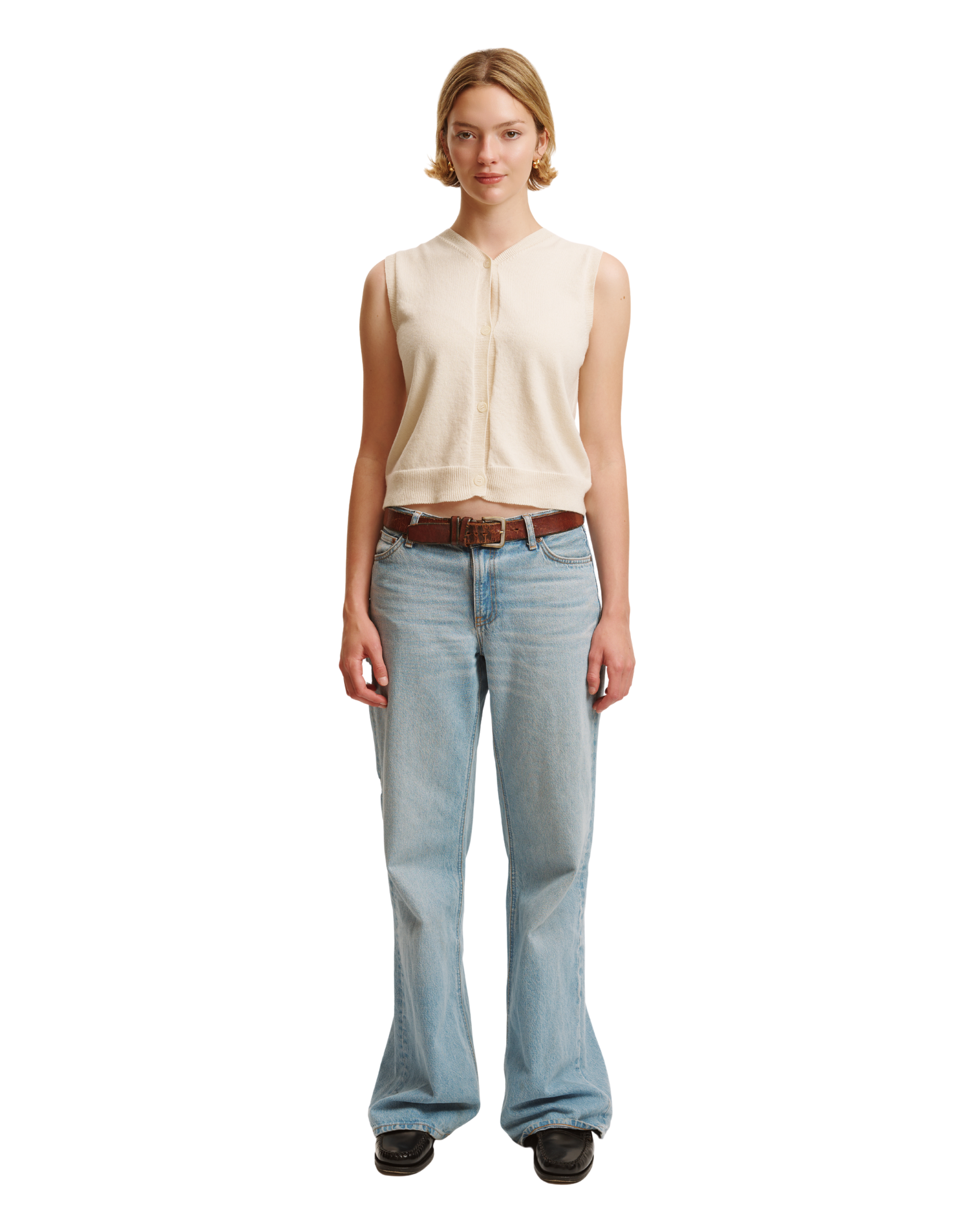 Jackie Knit Vest - Chantilly / Small