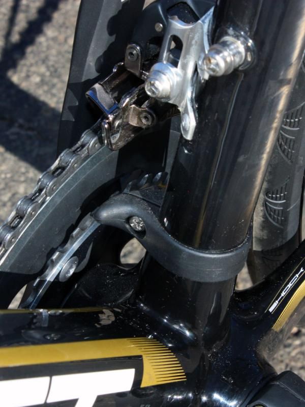 Proper adjustment should eliminate the need for a chain watcher but one is included just in case anyway