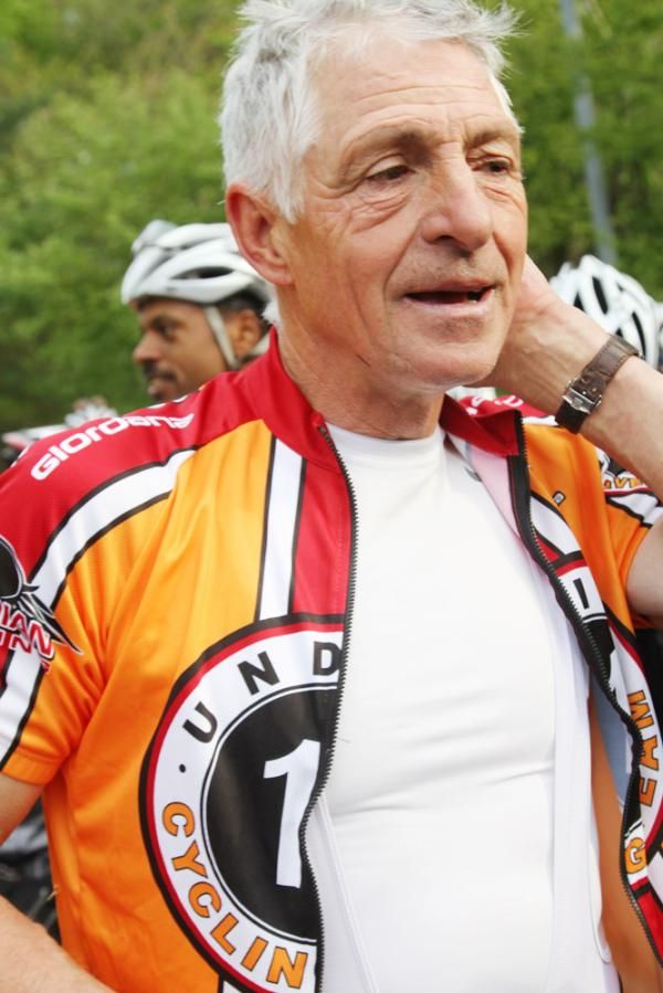 Number 11 catches his breath at the finish&hellip;