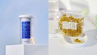 Heights Vitals+ in bottle and Biotic+ in capsule tin