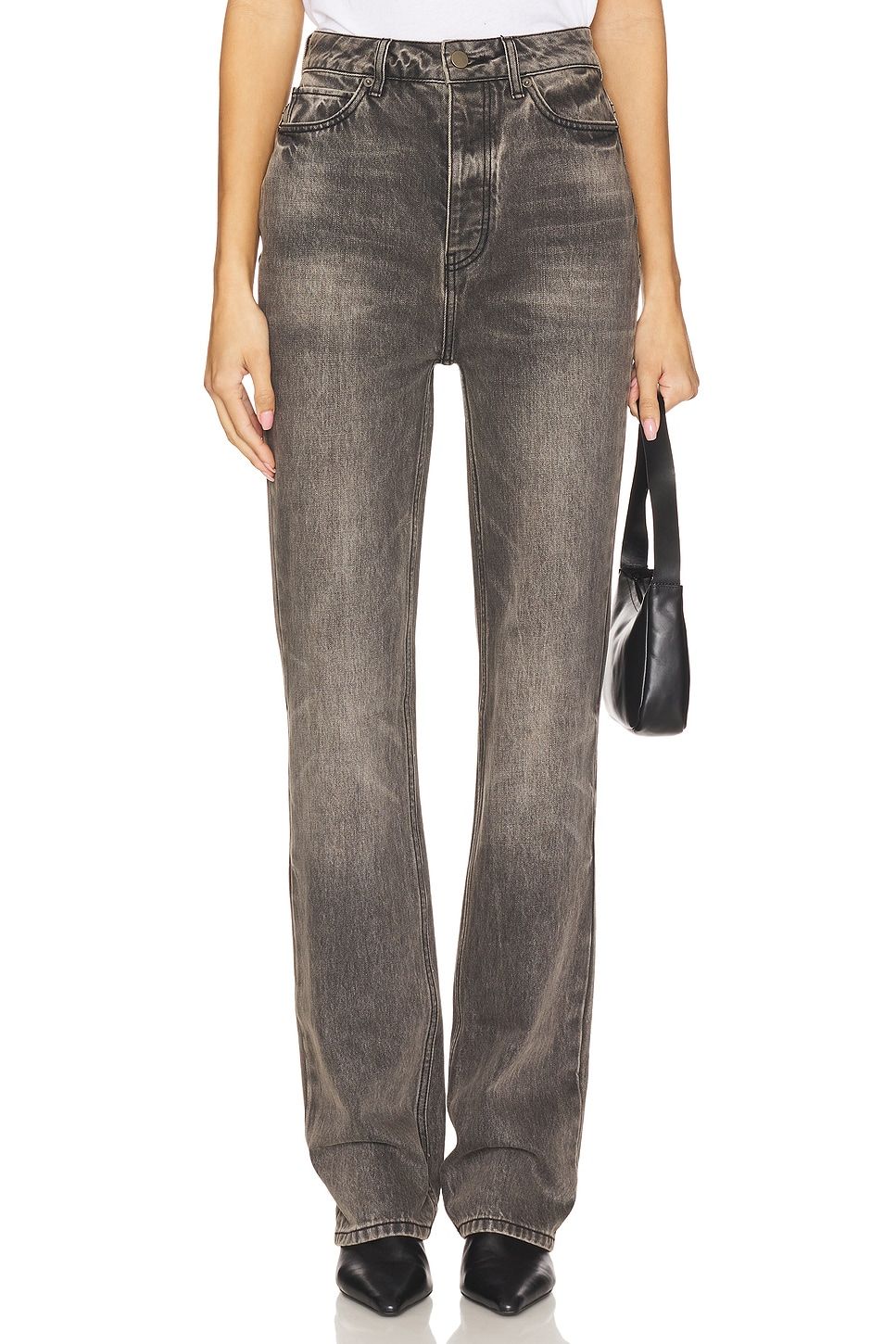 High Waisted Fitted Leg Jeans