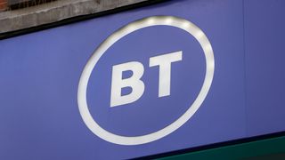 BT Logo on purple-blue background