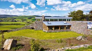 Stone-clad eco self build in Scotland