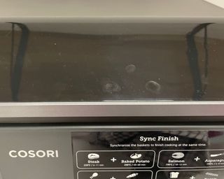 Fingerprints on COSORI dual basket air fryer