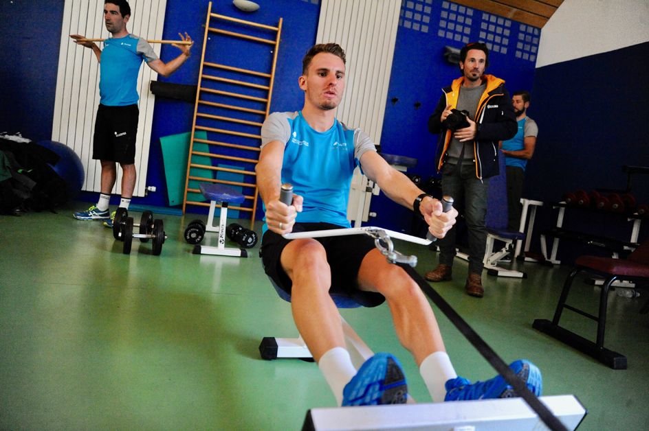 Riders kept their fitness up with a range of activities
