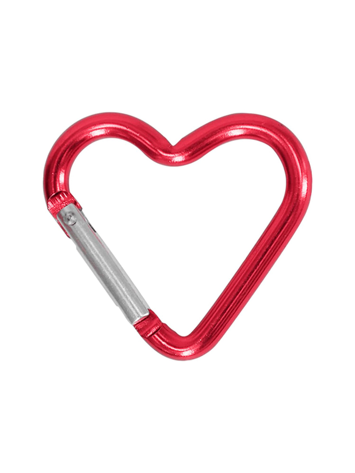 Heart Shaped Carabiner Clip Aluminum Alloy Keychain Clip Spring Snap Hook Camping Backpack Clips Heavy Duty Carabiner Lightweight Aluminum Alloy Keychain Clip Backpack Carabiner Rustproof