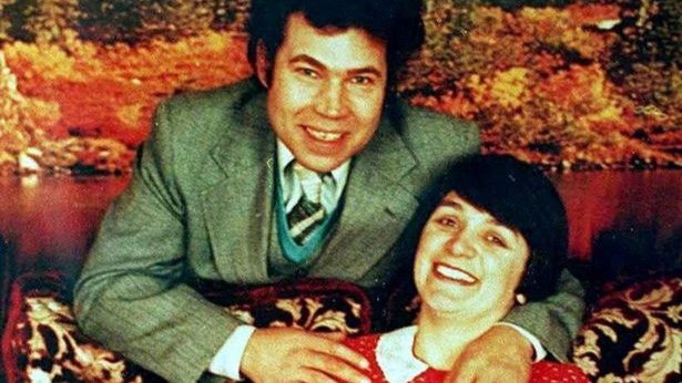 Et gammelt bilde av Fred og Rose West.