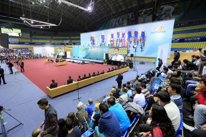 Saryarka Velodrome played host to the 2013 Astana Team Presentation