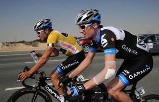 Daniel Lloyd and Heinrich Haussler, Tour of Qatar 2011, stage four