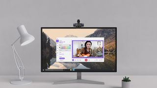 best webcam top pick Logitech C920s Pro HD Webcam attached to monitor