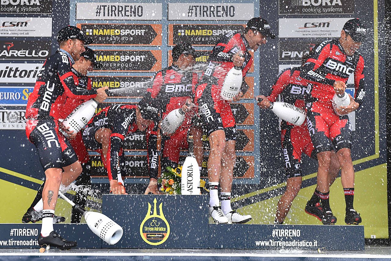 BMC Racing on the Tirreno-Adriatico podium