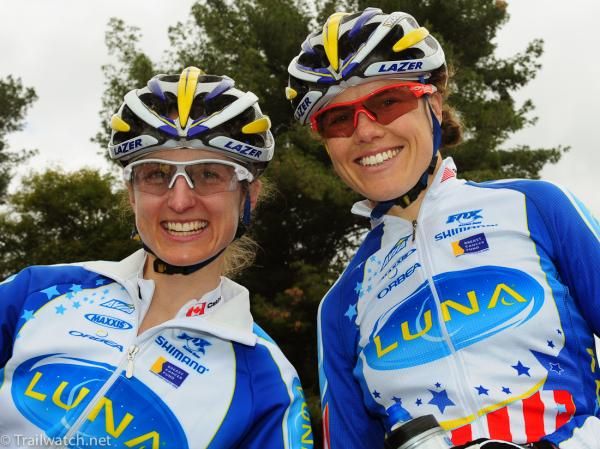 Luna teammates Catherine Pendrel (Canadian National Champion) and Georgia Gould (US National Champion) were expected to battle today