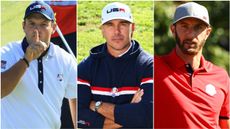 Patrick Reed, Brooks Koepka and Dustin Johnson in their Ryder Cup uniforms