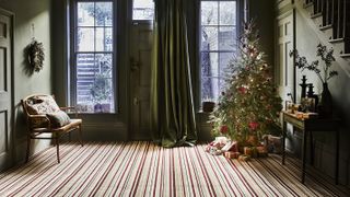 striped carpet