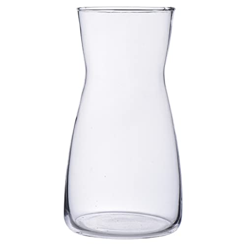 8 Inch Clear Glass Flower Vases for Centerpiece Table Home Indoor Desk Decor,ins Modern Boho Style Vase for Wedding Housewarming Gift