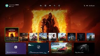 Xbox Insider Program dashboard showing game tiles