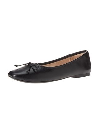 Flache Ballerinas von Pepper Drop für Damen mit Schleife, Schwarz, 8