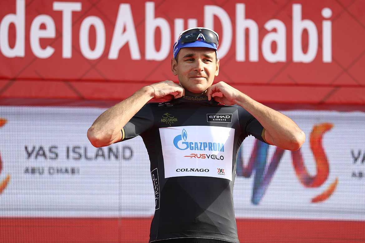 Nikolay Trusov (Gazprom-Rusvelo) in the sprint jersey